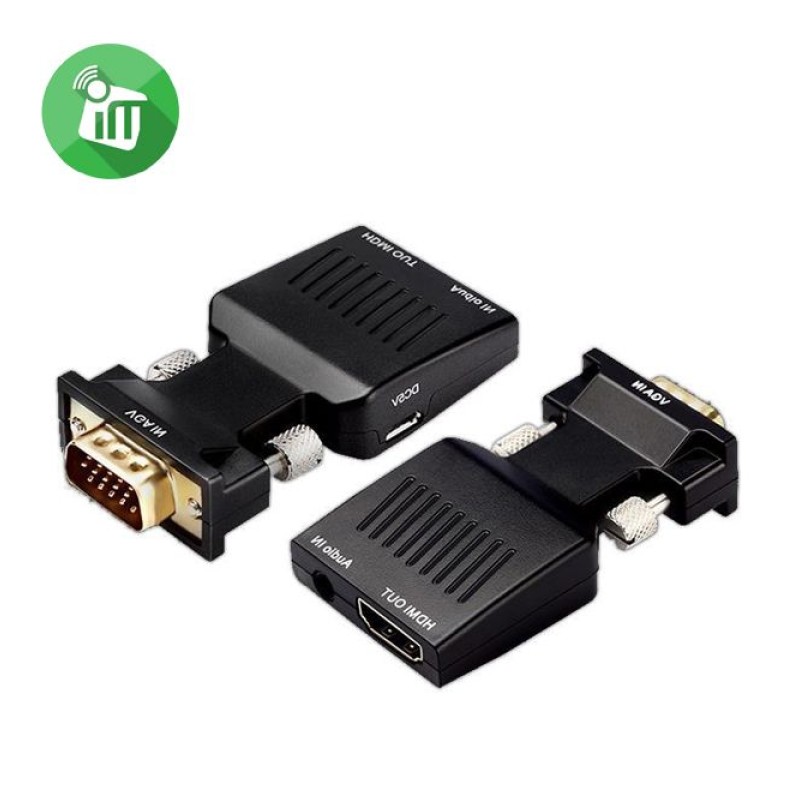 محول كونفرتر شاشة من HDMI إلى VGA مع مخرج صوت AUX 3.5mm