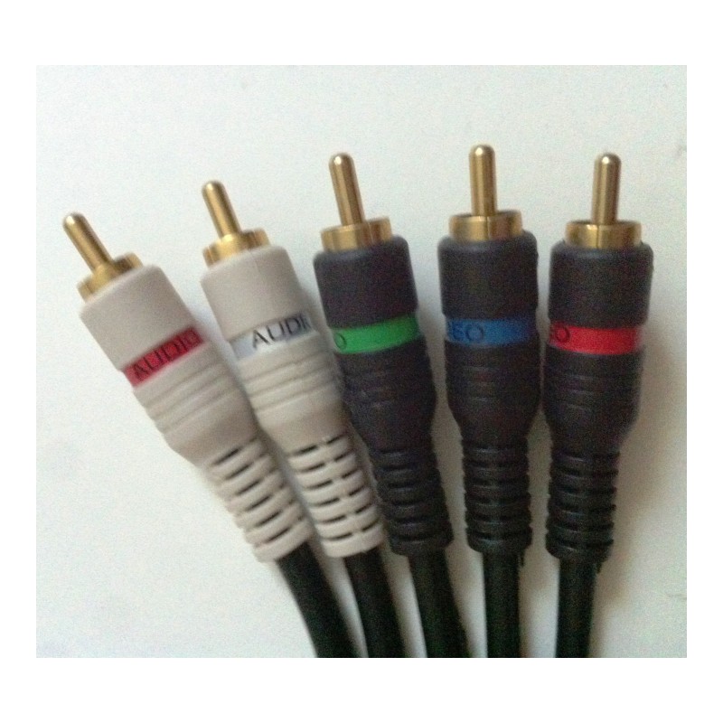 كابل صوت وصورة 3 في 1 (3.5mm إلى 3 RCA) Composite AV Cable